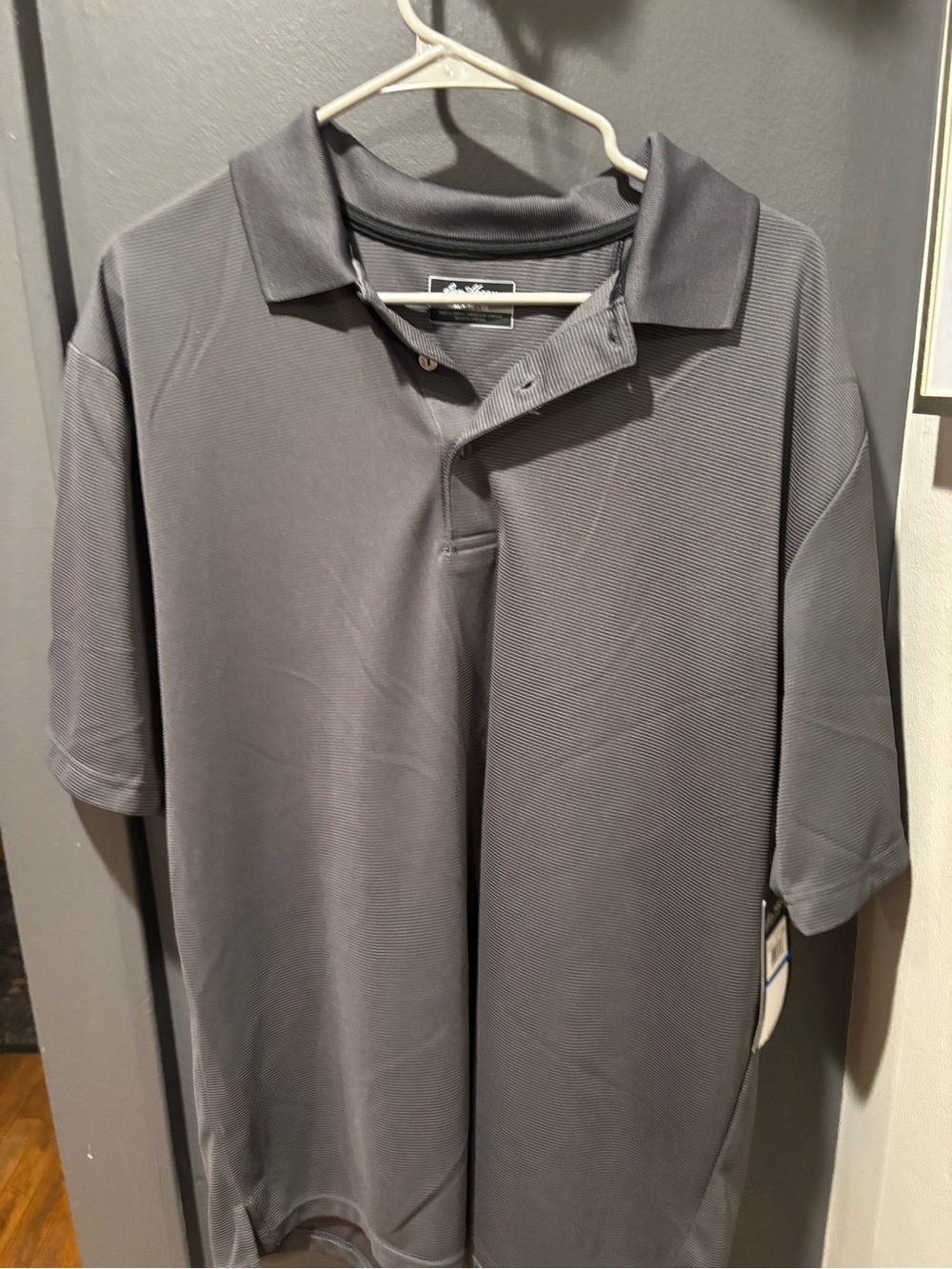 Hogan Men's Polo Shirt — Charcoal Gray
